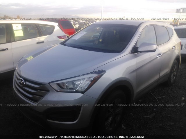 5XYZT3LB3GG321760 - 2016 HYUNDAI SANTA FE SPORT  SILVER photo 2