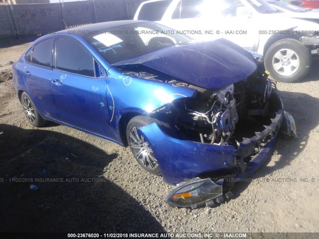 1C3CDFBB9ED768521 - 2014 DODGE DART SXT BLUE photo 1