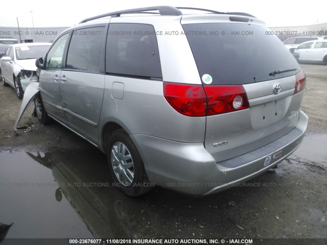 5TDZK23C28S169304 - 2008 TOYOTA SIENNA CE/LE SILVER photo 3