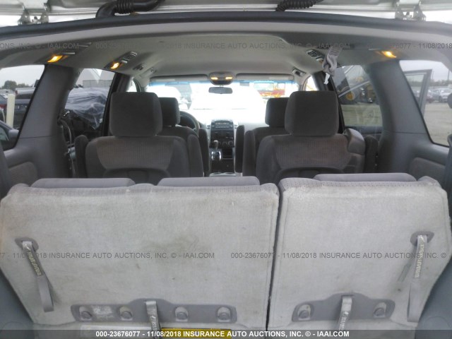 5TDZK23C28S169304 - 2008 TOYOTA SIENNA CE/LE SILVER photo 8