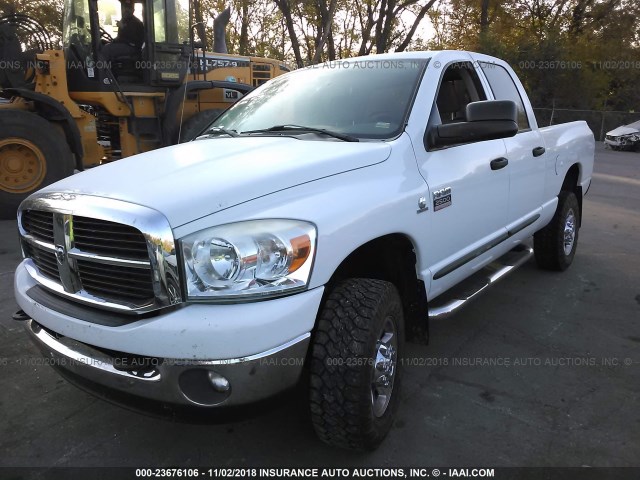 3D7KS28A77G783163 - 2007 DODGE RAM 2500 ST/SLT WHITE photo 2