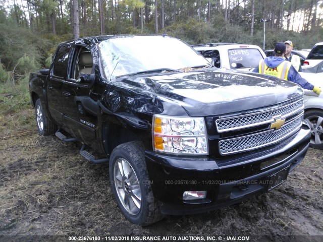 3GCPKTE74DG297372 - 2013 CHEVROLET SILVERADO K1500 LTZ BLACK photo 1