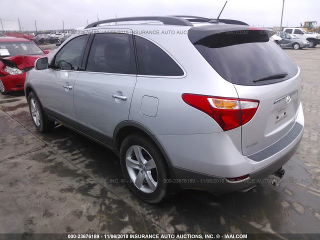 KM8NU4CC7BU168250 - 2011 HYUNDAI VERACRUZ GLS/LIMITED SILVER photo 3