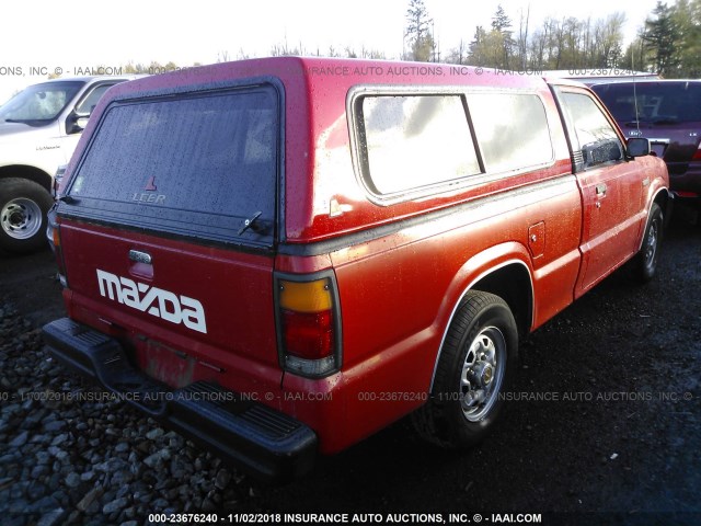 JM2UF111XH0610475 - 1987 MAZDA B2000 RED photo 4