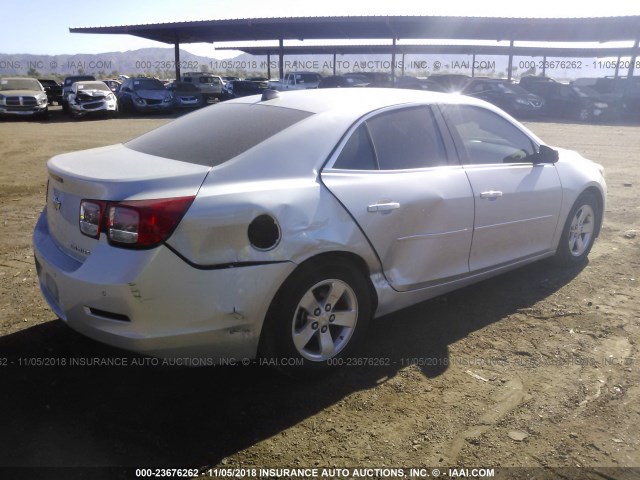 1G11B5SL5EF267876 - 2014 CHEVROLET MALIBU LS SILVER photo 4