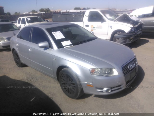 WAUDF78E07A157750 - 2007 AUDI A4 2.0T QUATTRO SILVER photo 1