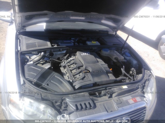 WAUDF78E07A157750 - 2007 AUDI A4 2.0T QUATTRO SILVER photo 10