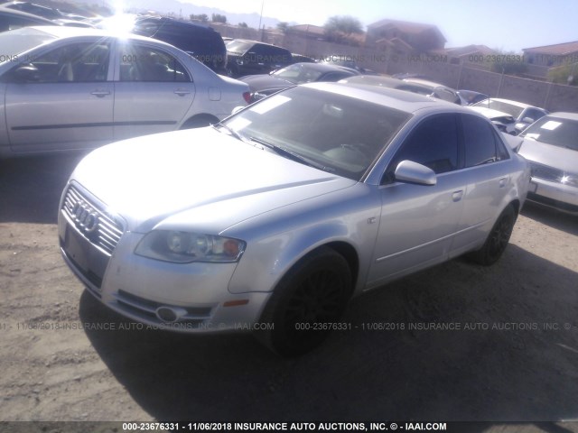 WAUDF78E07A157750 - 2007 AUDI A4 2.0T QUATTRO SILVER photo 2