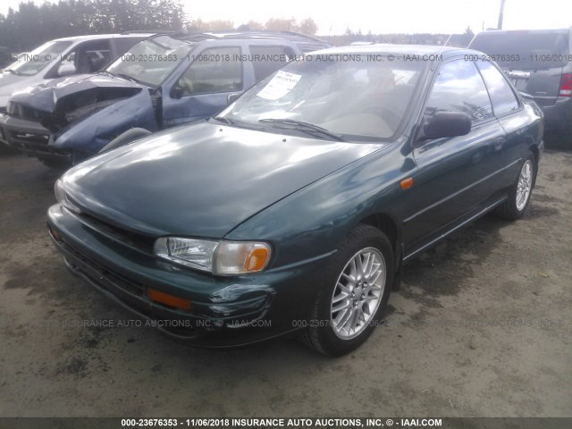 JF1GM6350SH412653 - 1995 SUBARU IMPREZA L GREEN photo 2