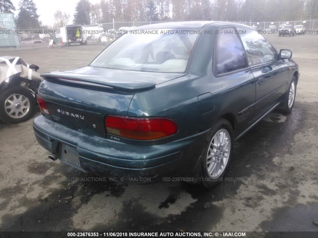 JF1GM6350SH412653 - 1995 SUBARU IMPREZA L GREEN photo 4