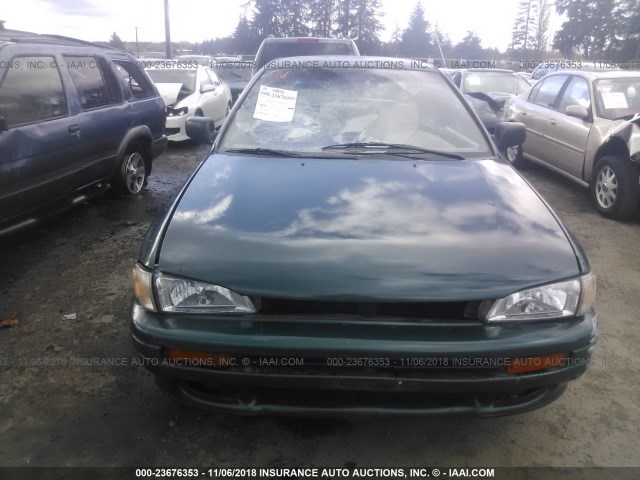 JF1GM6350SH412653 - 1995 SUBARU IMPREZA L GREEN photo 6