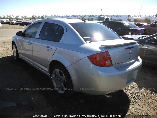 1G1AM58BX87266875 - 2008 CHEVROLET COBALT SPORT SILVER photo 3