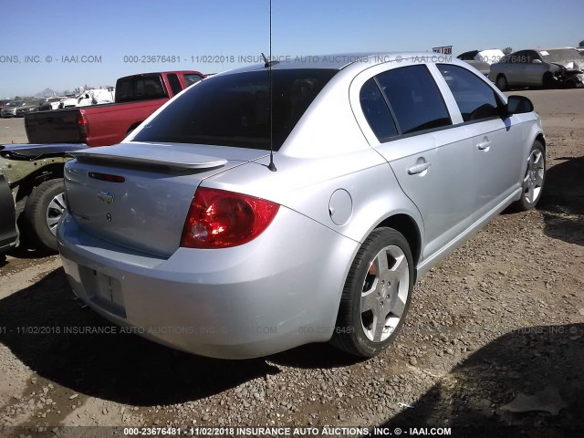 1G1AM58BX87266875 - 2008 CHEVROLET COBALT SPORT SILVER photo 4