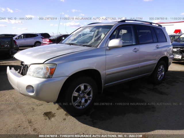 JTEEP21A170218734 - 2007 TOYOTA HIGHLANDER SPORT/LIMITED SILVER photo 2