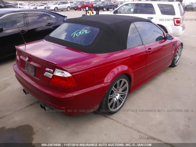 WBSBR93411EX20180 - 2001 BMW M3 CI RED photo 4