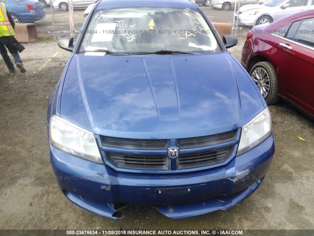 1B3LC46B09N571932 - 2009 DODGE AVENGER SE/SXT BLUE photo 6