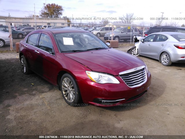 1C3CCBCG1DN593714 - 2013 CHRYSLER 200 LIMITED RED photo 1