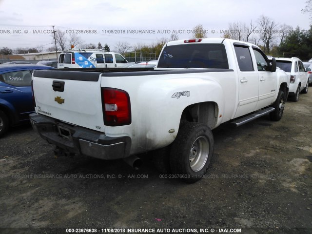 1GC4K1C85CF128979 - 2012 CHEVROLET SILVERADO K3500 LTZ WHITE photo 4