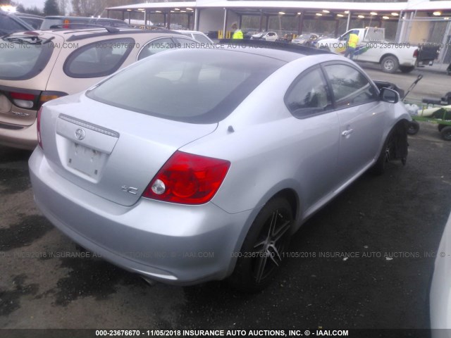 JTKDE167370168747 - 2007 TOYOTA SCION TC 银色 照片 4