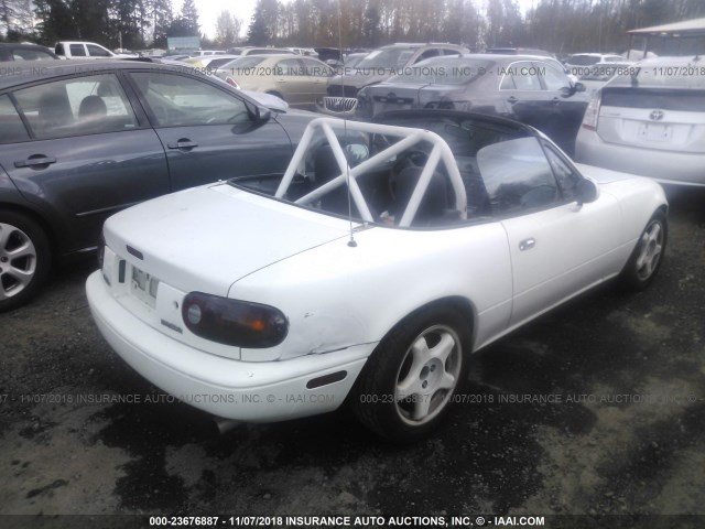 JM1NA3517L0108156 - 1990 MAZDA MX-5 MIATA WHITE photo 4