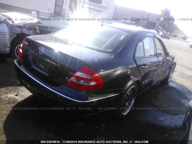 WDBUF70J95A795888 - 2005 MERCEDES-BENZ E 500 BLACK photo 4