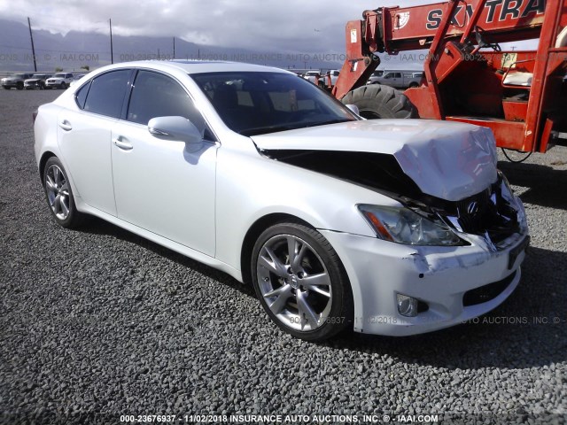 JTHBK262595101265 - 2009 LEXUS IS 250 WHITE photo 1