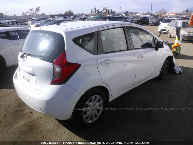 3N1CE2CPXGL378541 - 2016 NISSAN VERSA NOTE S/S PLUS/SV/SL/SR WHITE photo 4