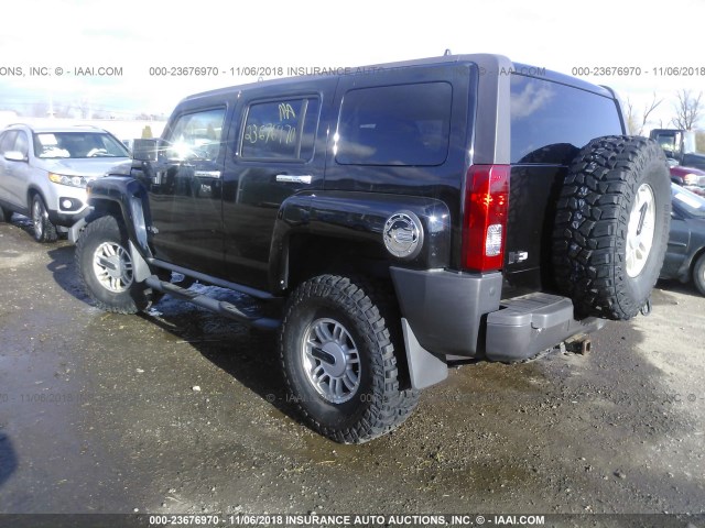 5GTDN136368152849 - 2006 HUMMER H3 BLACK photo 3