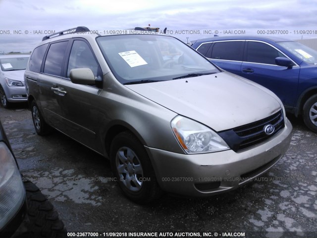 KNDMB233776147758 - 2007 KIA SEDONA EX/LX GOLD photo 1