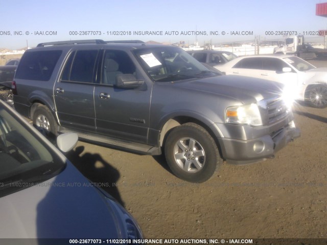 1FMFK16578LA17378 - 2008 FORD EXPEDITION EL XLT SILVER photo 1