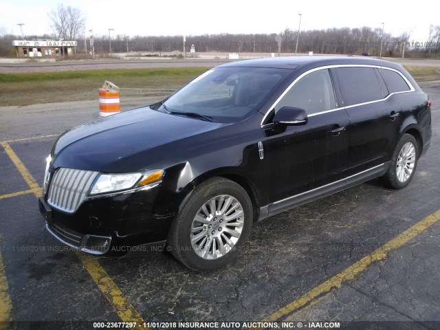 2LMHJ5AT3CBL51977 - 2012 LINCOLN MKT BLACK photo 2