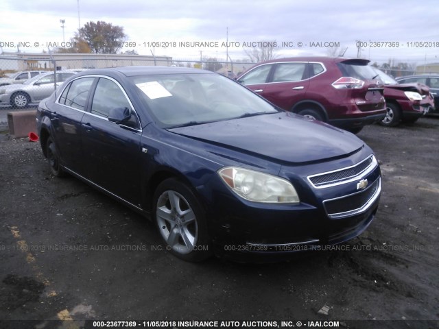 1G1ZH57B48F162610 - 2008 CHEVROLET MALIBU 1LT BLUE photo 1