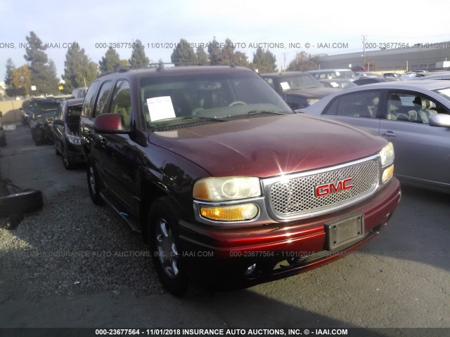 1GKEK63U13J242655 - 2003 GMC YUKON DENALI BURGUNDY photo 1