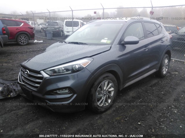 KM8J3CA48JU734552 - 2018 HYUNDAI TUCSON SE BLUE photo 2