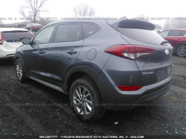 KM8J3CA48JU734552 - 2018 HYUNDAI TUCSON SE BLUE photo 3