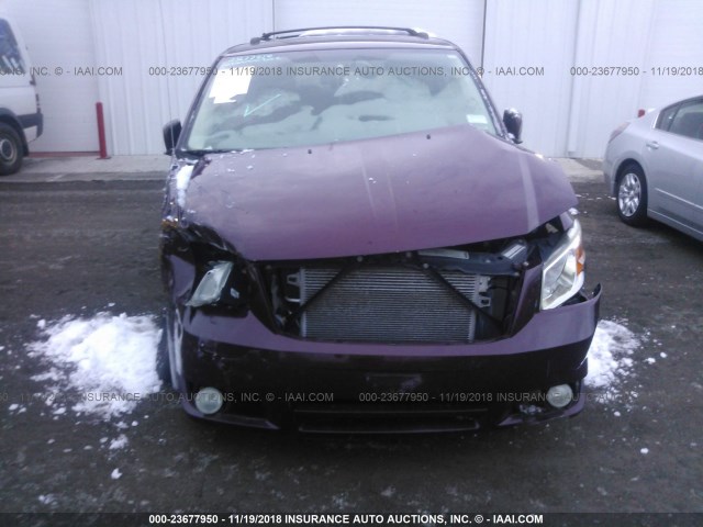 2D8HN541X9R573366 - 2009 DODGE GRAND CARAVAN SXT MAROON photo 6