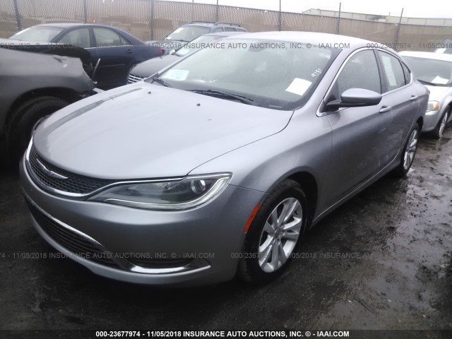 1C3CCCAB3FN637096 - 2015 CHRYSLER 200 LIMITED SILVER photo 2