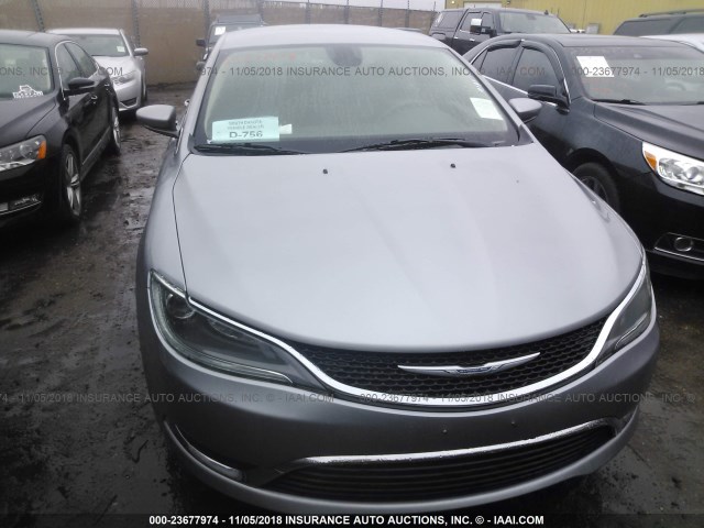 1C3CCCAB3FN637096 - 2015 CHRYSLER 200 LIMITED SILVER photo 6