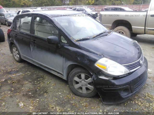 3N1BC13E97L452140 - 2007 NISSAN VERSA S/SL BLACK photo 1