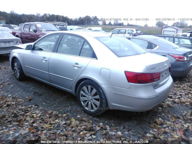 5NPEU46C69H485652 - 2009 HYUNDAI SONATA SE/LIMITED SILVER photo 3