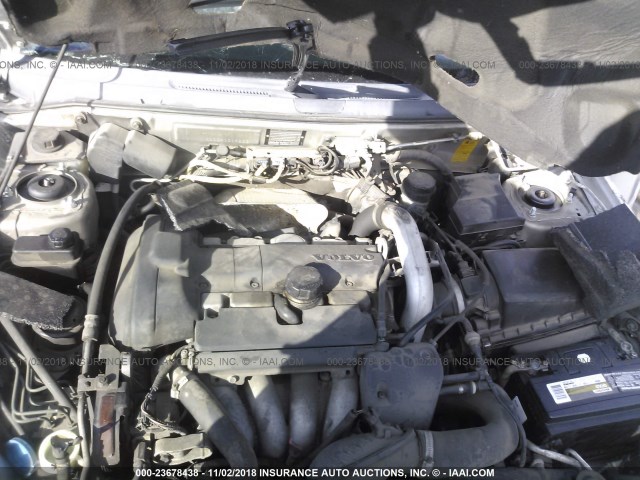 YV1VS27594F030382 - 2004 VOLVO S40 1.9T SILVER photo 10