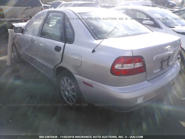 YV1VS27594F030382 - 2004 VOLVO S40 1.9T SILVER photo 3