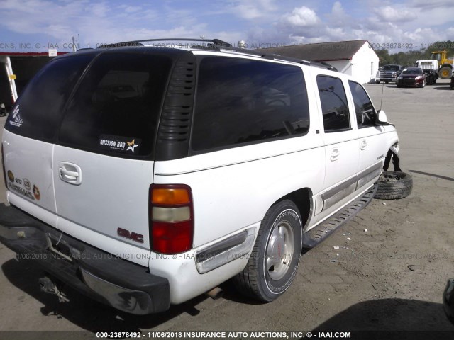 3GKEC16T4YG218636 - 2000 GMC YUKON XL C1500 WHITE photo 4