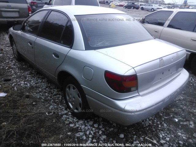 1G8ZH52872Z143455 - 2002 SATURN SL1 SILVER photo 3