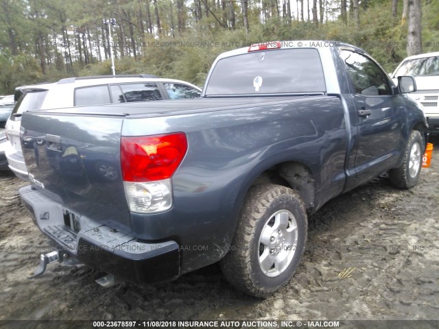 5TFJU52157X001349 - 2007 TOYOTA TUNDRA BLUE photo 4