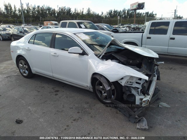 1G1ZH57B89F250951 - 2009 CHEVROLET MALIBU 1LT WHITE photo 1