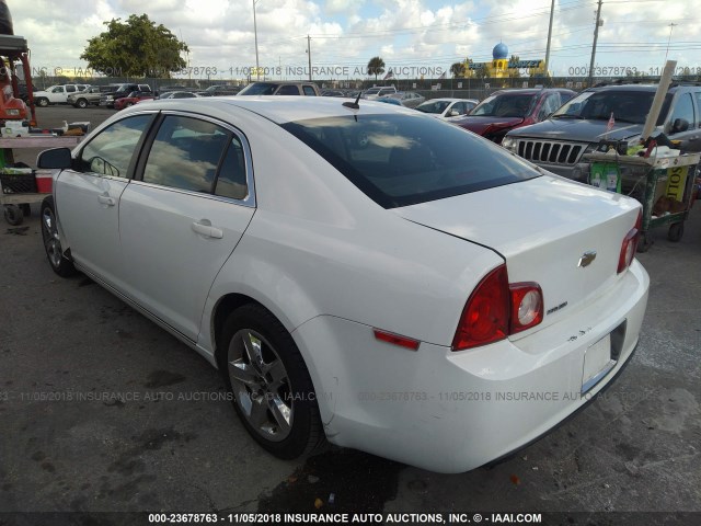 1G1ZH57B89F250951 - 2009 CHEVROLET MALIBU 1LT WHITE photo 3