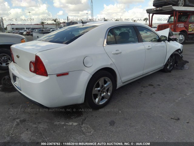 1G1ZH57B89F250951 - 2009 CHEVROLET MALIBU 1LT WHITE photo 4