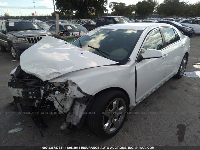 1G1ZH57B89F250951 - 2009 CHEVROLET MALIBU 1LT WHITE photo 6
