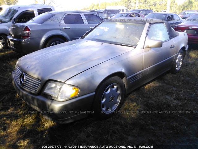 WDBFA67E6SF113624 - 1995 MERCEDES-BENZ SL 500 BEIGE photo 2